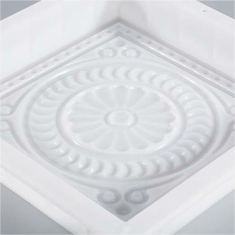 Stampo quadrato per pavimentazione fai da te, stampo in plastica per cemento da giardino, pavimentazione senza ornamenti da giardino (1/4)