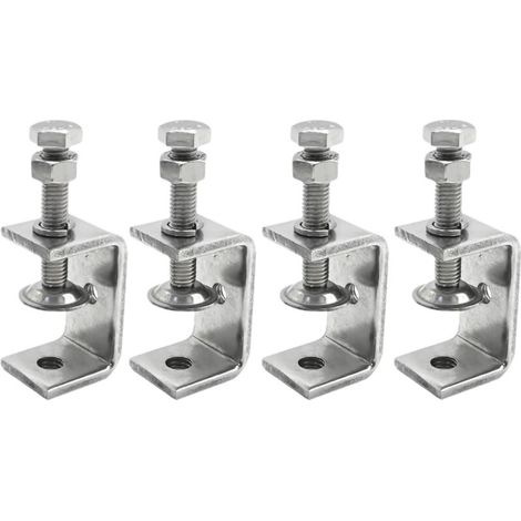 4 Pièces Serre Joints C 30mm, Pince C Acier Inoxydable 304 Réglable Plage de Serrage 0-25mm pour Soudage Charpentier Montage Domestique, l'Ébénisterie (1/5)