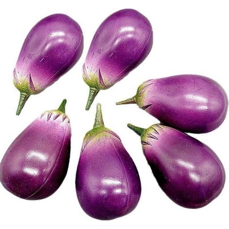Aubergines artificielles, accessoires de photographie de légumes réalistes pour fêtes de cuisine (1/5)