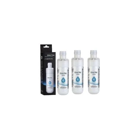 Filtre à eau compatible avec réfrigérateurs LG : modèles LT1000P, LT1000PC, LT1000PCS, MDJ64844601, ADQ74793501, ADQ7479350 – Lot de 3 pièces (1/5)