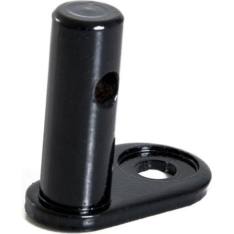 Acoplamiento para remolque de bicicleta, fijación al eje, compatible con remolques con este sistema, acero al carbono negro (1/5)