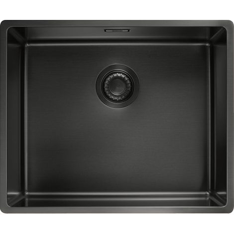 Cuve Mythos Masterpièce BXM 110-50 anthracite 540 x 450 x 200 mm - sous-meuble 60 cm - vidage automatique - Franke (1/5)