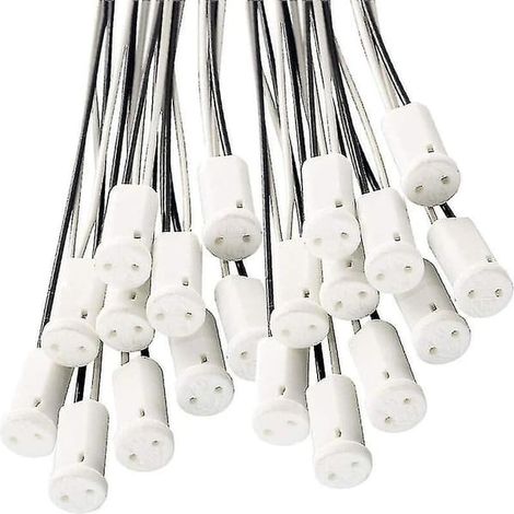25 douilles G4 avec support CeraFyc pour ampoule halogène LED G4, câble de 10 cm (1/5)