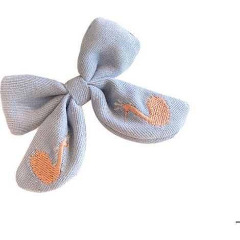 Set mit 3 bestickten Haarspangen mit Schwanenmotiv und Schleife für Kinder, Haaraccessoires (1/2)