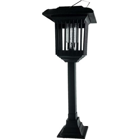 Lampe solaire anti-moustiques d'extérieur, éclairage de balcon, cour extérieure - Lumière blanche + lumière bleue (1/5)