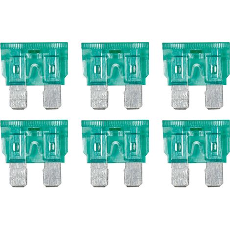 Smart Led, set 6 fusibili lamellari con spia a led, 12/32V - 30A (1/4)