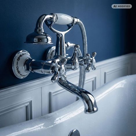 PaulGurkes Robinet de baignoire Nostalgie Style Campagne