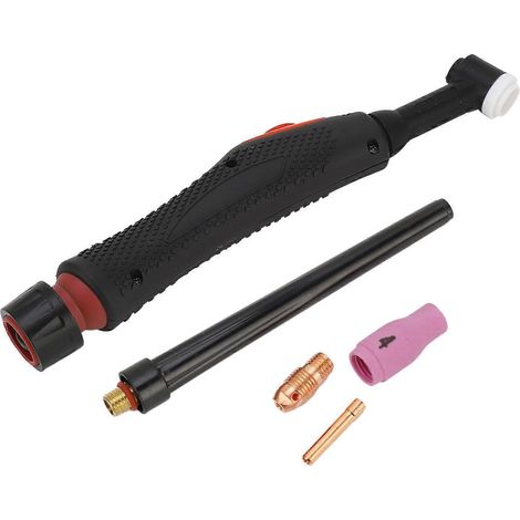 WIG-Schweißbrennerkopf-Set, 360° drehbar, luftgekühlt, Argon-Schweißbrennerkopf mit Zubehör