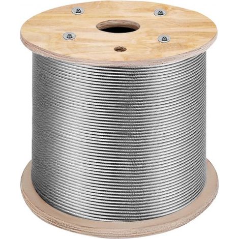 316 Edelstahl Kabel Drahtseil 1x19 150 M, Stahlseil Seil Draht Stahl Mindestbruchkraft 8,3 KN, Edelstahl-Drahtseil-Kabel Rostfrei Zugfestigkeit 1570 MPa für Leichtindustrie Brücken usw. (1/5)