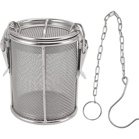 Filtre à thé, filtre à thé en acier inoxydable de grande capacité, filtre à arôme d'épices, filtre à thé à trou fin, filtre à arôme pour tasses / tasses à thé / théières / verres (1/5)