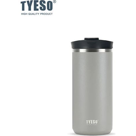 Mug de voyage (gris, 750 ml), cafetière portable à infusion à froid en acier inoxydable 304, double isolation. (1/2)