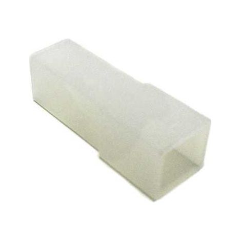 Blocchetto per Faston Maschio 4,8 Inserimento Frontale Nylon Neutro