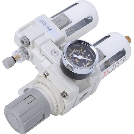 Druckluftregler mit Filter, Öl-/Wasserabscheider und Manometer AC4010-04 1/2" BSPT (1/5)