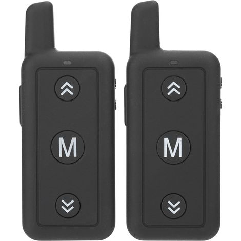 2 mini talkies-walkies 1W 400‑480 MHz émetteur-récepteur radio avec oreillette et crochet d'oreille (1/5)