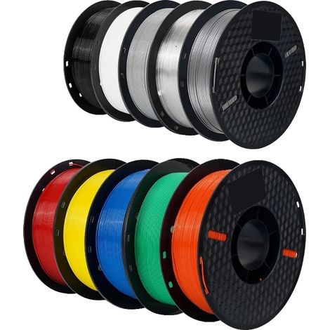 Filament d'imprimante 3D, bobine de 10KG, diamètre de 1,75 mm, PETG 10KG MIX (1/2)