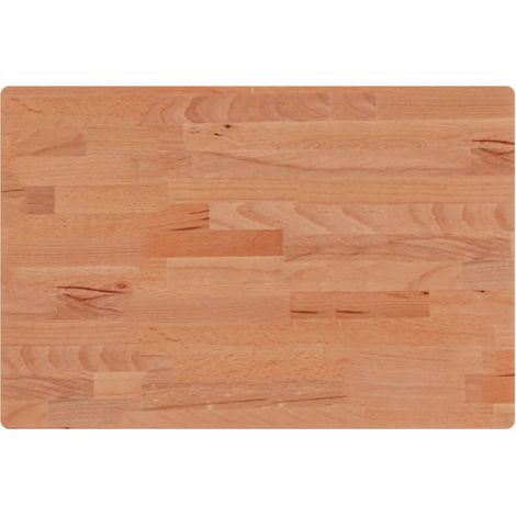Maison Exclusive - Piano Tavolo 60x40x1,5cm Rettangolare Legno Massello Faggio