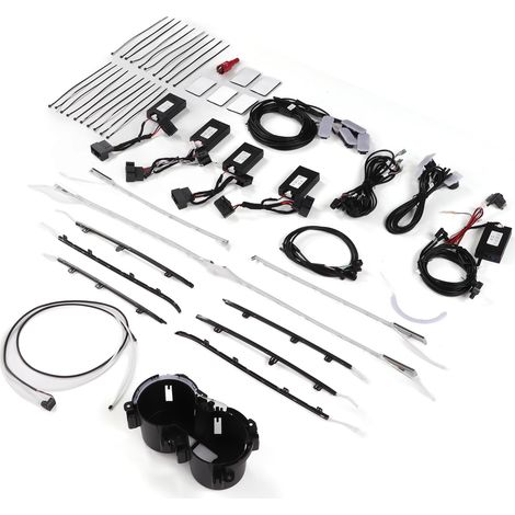 Kit LED Ambiance 32 Couleurs pour Intérieur Voiture, Remplacement Contrôleur MMI, Compatible Audi A4 A5 B9 2017-2019, Éclairage Personnalisé