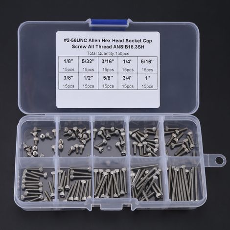 150 vis à tête cylindrique hexagonale standard américaine (1/5)