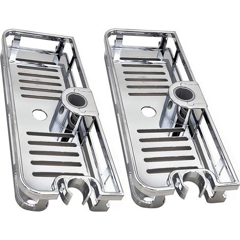 Étagère de douche décoration d'intérieur d'angle, amovible, organisateur de salle de bain, barre de levage, support multifonction (1/5)