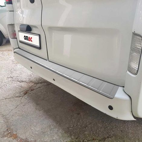 Protection Seuil de Pare-Chocs arrière - Compatible avec Renault Trafic 2014-2021 - Couverture de Seuil de Coffre - Bande Seuil de Chargement - Style élégant - en Acier INOX Chromé Brossé