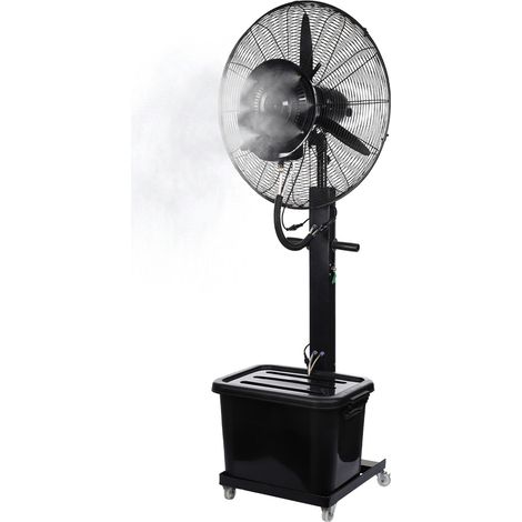 Ventilatore Nebulizzatore Industriale 230w Con Pale In Alluminio 65 Cm - 3 Velocità Di Oscillazione