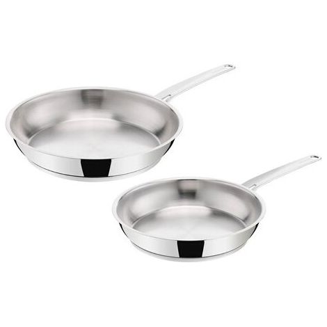 Set aus 2 Pfannen - LAGOSTINA - La Prima - Edelstahl 18/10 - Lagotherm®-Boden - Für alle Herdarten (Induktion)