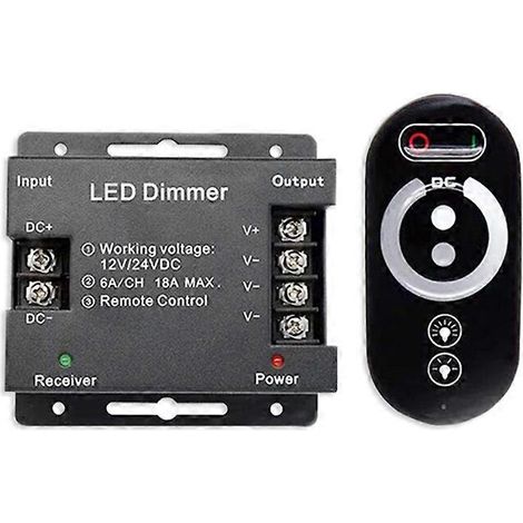 Variateur de lumière 12V 24V avec télécommande tactile sans fil RF-- (1/5)