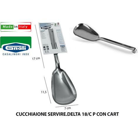 Gnali Delta cucchiaio a servire acciaio inox