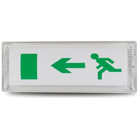 Voyant D'évacuation De Sécurité,Lumière De Sortie D'urgence,Lumière De Sortie De Sécurité LED,Lumière De Signe De Sortie De Secours de LED Pour Les Centres Commerciaux,Supermarché Etc(35115.5cm) (1/5)