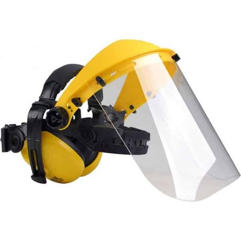 Visera de policarbonato con protección auditiva OREGON - Q515062