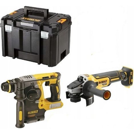 LOT DEWALT MEULEUSE DCG405 + PERFORATEUR BURINEUR DCH273  XR 18V (sans batterie + coffret)