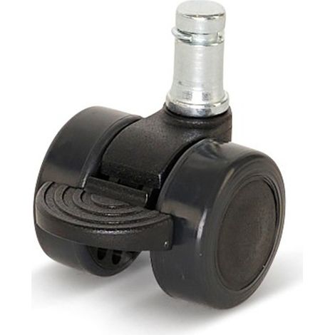 Roulette de meuble freinée - MESO - Premium - PU - 36 mm - Axe 11 x 20 mm