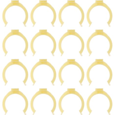 20 Clips de Plinthe en Plastique Beige Lot de 20 Pièces Faciles à Installer Effet Tampon pour Pieds de Meuble pour Hôtels et Boutiques (1/5)