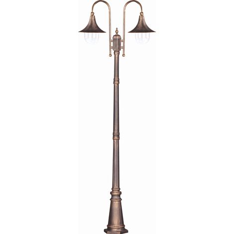 Lampione da giardino Kaja Boston K-8127 nero oro IP44 (1/3)