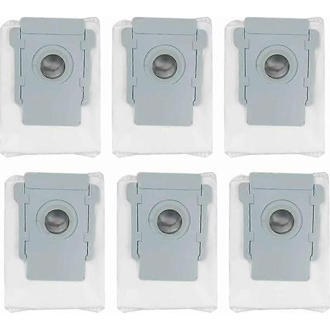 Lot de 6 sacs à poussière pour aspirateur iRobot Roomba i3 i3+ i4+ i7 i7+ J7+ S9 S9+ Clean Base : sac de rechange pour vidage automatique des canalisations. (1/4)