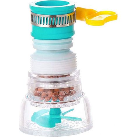 Filtro universal antisalpicaduras para grifo, purificador de agua universal para grifo de cocina y baño - Azul 2 (1/5)