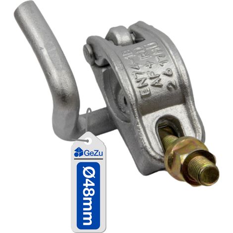 Coupleurs d’échafaudage galvanisés à chaud 48 x 48 mm – Serre-joints robustes pour tuyaux acier construction – GeZu Impex