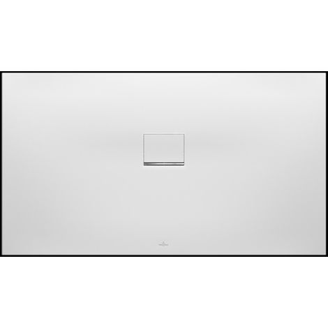 Receveur de Douche 150x100cm VILLEROY & BOCH Squaro Infinity en Quaryl avec Cache Bonde Blanc - UDQ1510SQI2IV-RW
