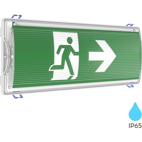 Signalétique de Sortie LED 5W 6500K IP65 IK07 (1/5)
