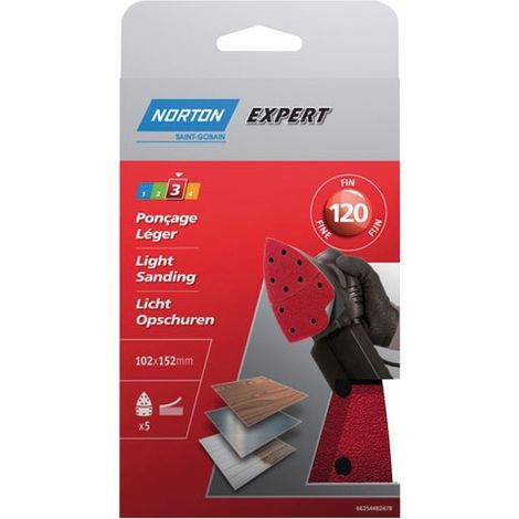 Patins Multiponceuse 102x152 Grain 120 Expert - Norton