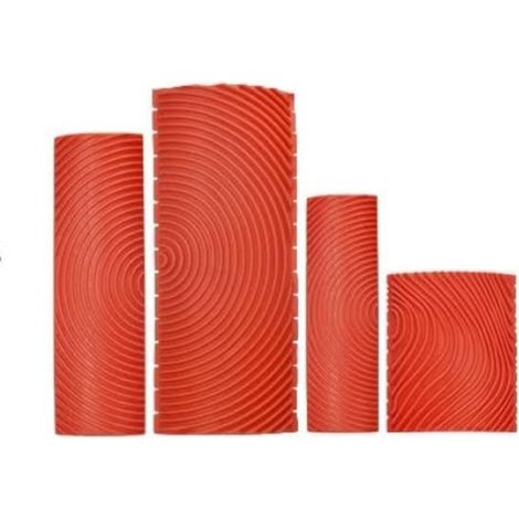 Ensemble de 4 outils de nivellement pour darvo, QttvbTna, gomme, non plastique, orange (1/5)