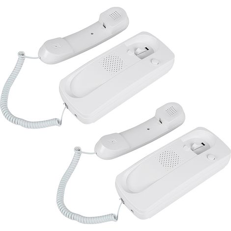 Interphone filaire bidirectionnel pour portier audio de villa, bureau à domicile, talkie-walkie non visuel (1/5)