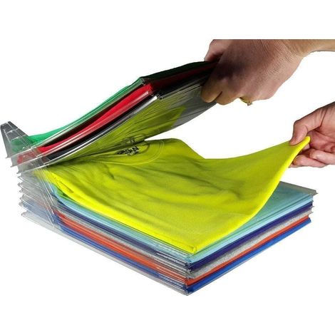 TEMPO DI SALDI Sistema Salvaspazio Pieghevole Per Armadio Cassetti T-Shirt Camicie 20 Pezzi (1/5)
