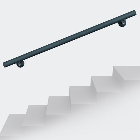 Le Poisson Qui Jardine – Rambarde 100 cm acier inoxydable gris anthracite – Résistance à la corrosion – Kit de fixation inclus pour installation facile (1/5)