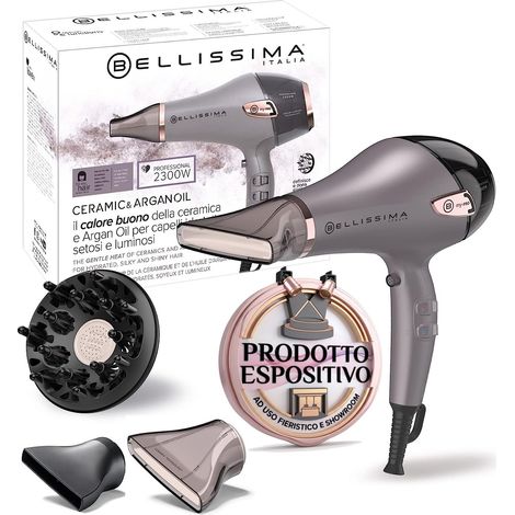 Imetec Bellissima Asciugacapelli Professionale Ceramica Argan Oil 2300W Ioni (1/5)