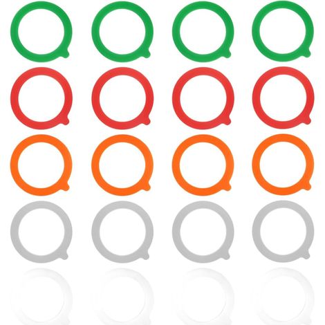 Pack of 20 Silicone Jar Seals for Preserving Jars 68 x 94 mm, Leak-Proof Universal Silicone Jar Seals Suitable for Preserving Jars, Wide Mouth Jars and Other Containers (1/5)
