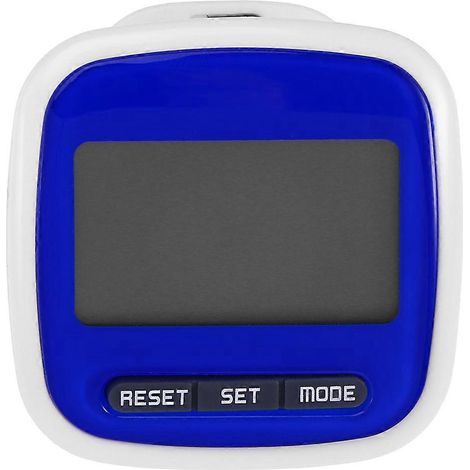 Multifunktionaler Taschen-Schrittzähler mit LED-Display und Schrittzähler (blau) – 5,00 x 5,00 x 2,50 cm – Rot (1/3)