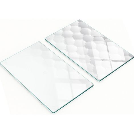 Tablas de cocina de vidrio decorativas multifuncionales hexagonales de 2x30x52 cm