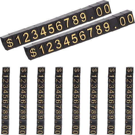 10 Jeux Blocs de Precios Aluminio y Abs Negros, Resistentes (1/5)