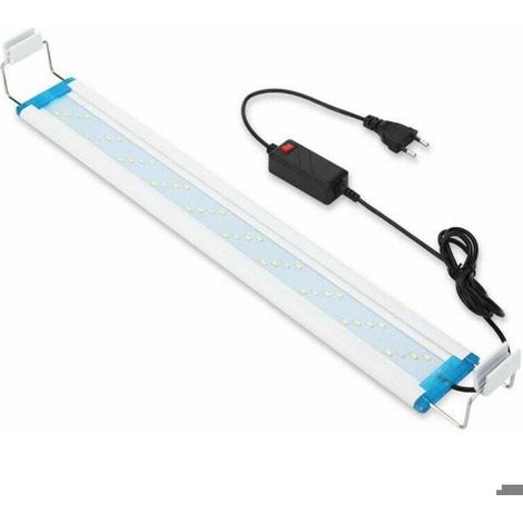 Eclairage Aquarium LED Ultra-mince, Rampe LED Aquarium avec 3 Modes Lumière Réglable Fish Tank Décoration (Bleu, blaet rouge), 28 (1/5)